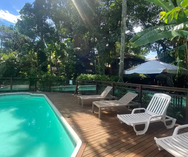 Piscina aquecida da Pousada Stolz